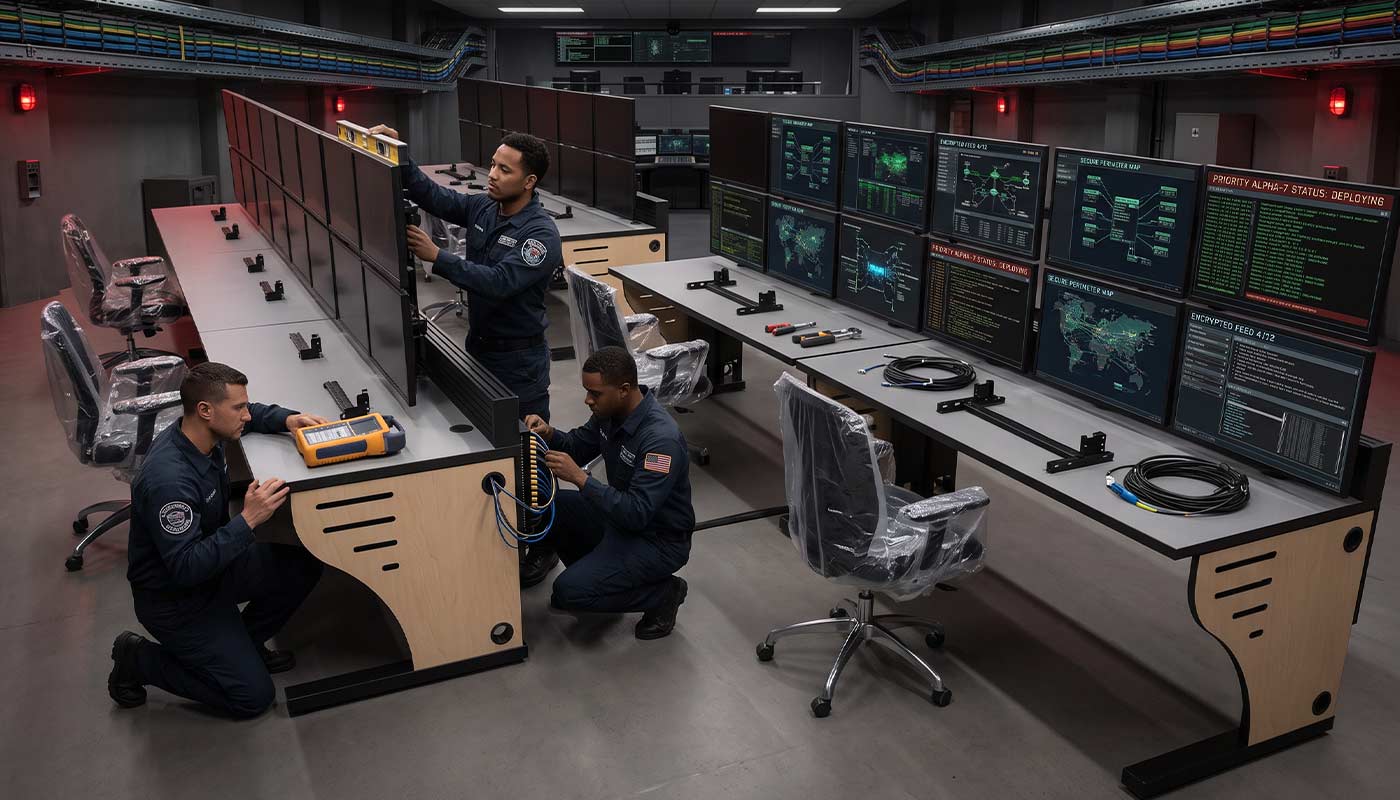 Mission Critical NOC Furniture Infrastructure Installation